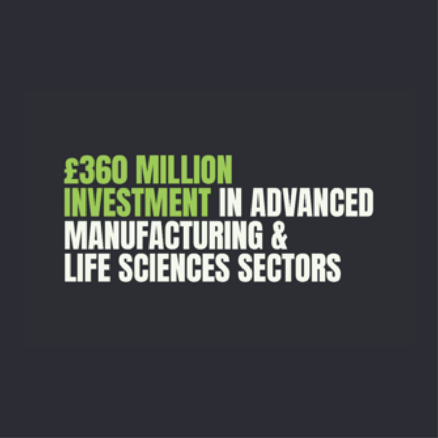 £360 million to boost British manufacturing and R&D